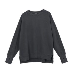 2331#acid wash pure cotton plain high street style sweater 25