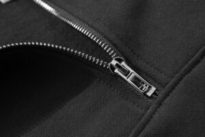 up-zipper front big pocket pure cotton hoodie 35
