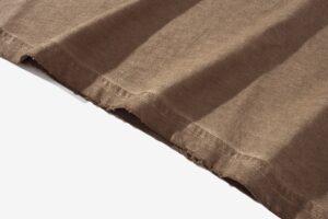 tie-dyed printed lines on one side sleeve long sleeve Tee 23