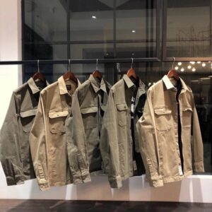 New American cargo shirt jackets heavy cotton crisp style shirt 33