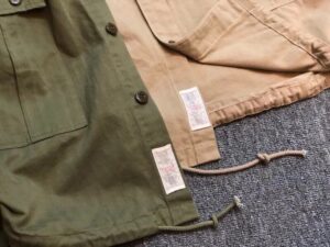 Multiple bag overalls high count cotton fishbone grain fabric shirt jackets 32