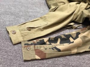 Multiple bag overalls high count cotton fishbone grain fabric shirt jackets 35