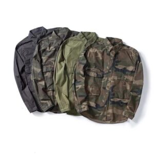 Fashion European and American style youth loose overalls shirts trend washing