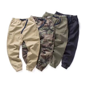 High density weaving ealstic wasitband military style joggers