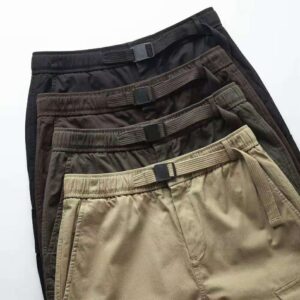 #6542 High weight cotton herringbone fabric,simple multi-bag wind classic straight cut,casual and semi-formal style pants 34