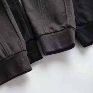 #3713 High density cotton terry knitted sanitary pants with elastic waist and three-dimensional splicing tailoring with the same color washing water woven pocket 36