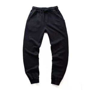 #98 Pure cotton terry fabric fried snowflake washing technology comfortable casual simple sweatpants