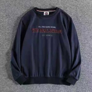 #AR205 Crewneck High Quality Jumper Pullover Men Ox tripe embroidered round neck sweater 27