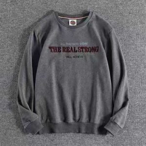 #AR205 Crewneck High Quality Jumper Pullover Men Ox tripe embroidered round neck sweater 28