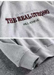 #AR205 Crewneck High Quality Jumper Pullover Men Ox tripe embroidered round neck sweater 31