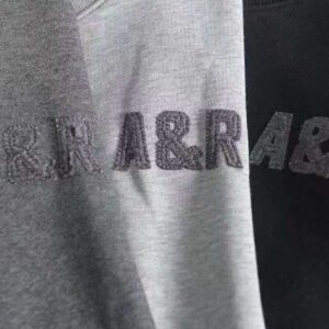 #8061 Crewneck High Quality Jumper Pullover Men 320 gram Terry tripe fabric embroidered sweate 14