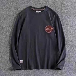 #5202 Printed long sleeve T-shirt cotton round neck autumn new casual comfortable Pullover 19