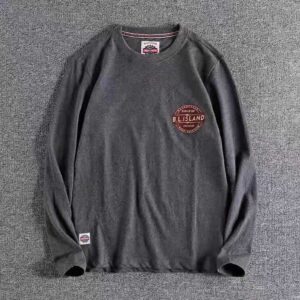 #5202 Printed long sleeve T-shirt cotton round neck autumn new casual comfortable Pullover 21