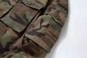 #0246 Multi bag jacket cotton herringbone diagonal gauze fabric field stormsuit style Hooded Jacket 18