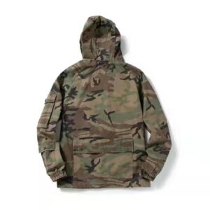 #0246 Multi bag jacket cotton herringbone diagonal gauze fabric field stormsuit style Hooded Jacket 16