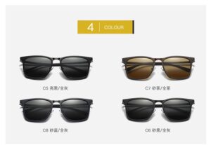 P26###TR90 UV400 MEN&rsquo;S FASHION mental frame polarized sunglasses outdoor stylish 20