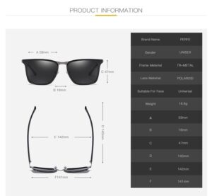 P26###TR90 UV400 MEN&rsquo;S FASHION mental frame polarized sunglasses outdoor stylish 24