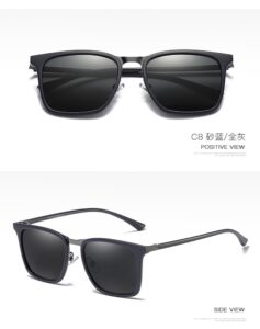 P26###TR90 UV400 MEN&rsquo;S FASHION mental frame polarized sunglasses outdoor stylish 26
