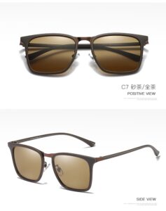 P26###TR90 UV400 MEN&rsquo;S FASHION mental frame polarized sunglasses outdoor stylish 29
