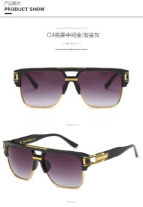 97123##TC Mental with AC UV400 Polarized Ins Popular fashion reflective sunglasses 19