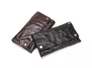 Genuine leather Anti-theft deduction Men's hand purse retro zipper 12
