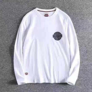 #5202 Printed long sleeve T-shirt cotton round neck autumn new casual comfortable Pullover