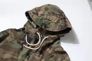 #0246 Multi bag jacket cotton herringbone diagonal gauze fabric field stormsuit style Hooded Jacket 17