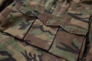 #0246 Multi bag jacket cotton herringbone diagonal gauze fabric field stormsuit style Hooded Jacket 19