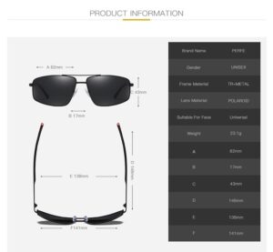 JM0009#TR90 UV400 MEN'S FASHION mental frame polarized sunglasses outdoor stylish 35