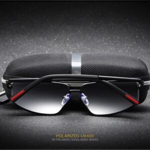 JM0009#TR90 UV400 MEN'S FASHION mental frame polarized sunglasses outdoor stylish 34