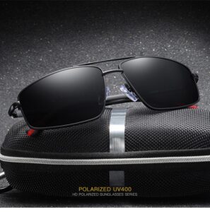 JM0009#TR90 UV400 MEN'S FASHION mental frame polarized sunglasses outdoor stylish 32