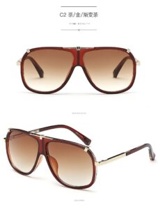 23047##TR90 UV400 MEN’S FASHION mental frame polarized sunglasses outdoor stylish 25