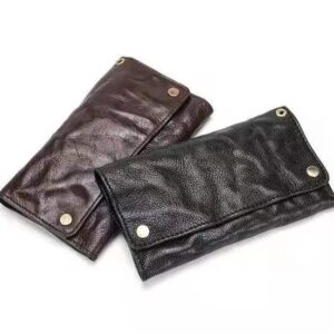 Genuine leather Anti-theft deduction Men's hand purse retro zipper