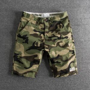 2019 summer new wash to do old camouflage pants foreign trade original single men's casual shorts