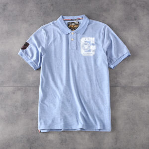 Summer new American retro British foreign trade men turn collar short-sleeved T-shirt youth casual POLO shirt PK502