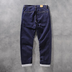 D. STRANIK autumn/winter American heavy texture blue dyed men's jeans young men's trousers DS1275