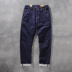 D. STRANIK autumn/winter American heavy texture blue dyed men's jeans young men's trousers DS1275