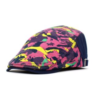 Fashion new camouflage printed beret women's cap travel cap forward hat men's hat wholesale