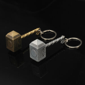 Avengers Alliance Raytheon Hammer Metal Keychain Captain America Metal Key Pendant Car Key Gift