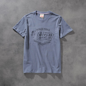 Spring and summer new American simple letter three-dimensional fractic men's round-neck short-sleeved T-shirt youth half-sleeve M623