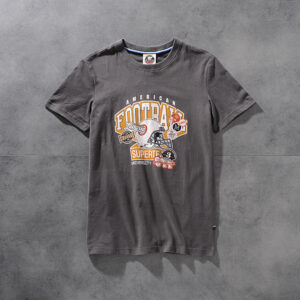 Air-rainbow American retro wash-and-grind print men's round-necked short-sleeved T-shirt youth half-sleeve AR843