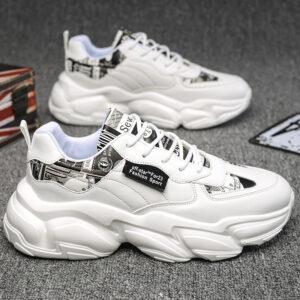 Hong Kong wind father shoes men's ins trend spring thick soles to increase men's shoes new net red student sports tide shoes