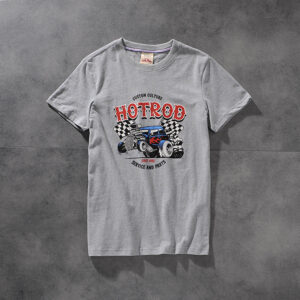 Modern banner American retro do old water wash polished print men's round collar short-sleeved T-shirt half-sleeve M613