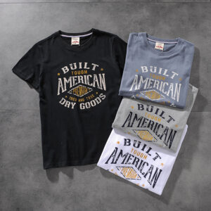 Modern banner spring/summer new American-style hair-grinding men's round-necked short-sleeved T-shirt youth half-sleeve M616