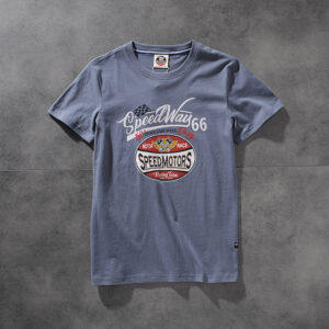 Air-rainbow American click water wash hair print men's round-neck short-sleeved T-shirt youth half-sleeve AR840