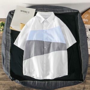Men's shirt new summer men's fashion short-sleeved shirt Korean version of the fresh and casual fashion men