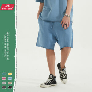 BE men's wear | summer new loose-edged suzu-ring casual pants European and American suit high street tide brand shorts men